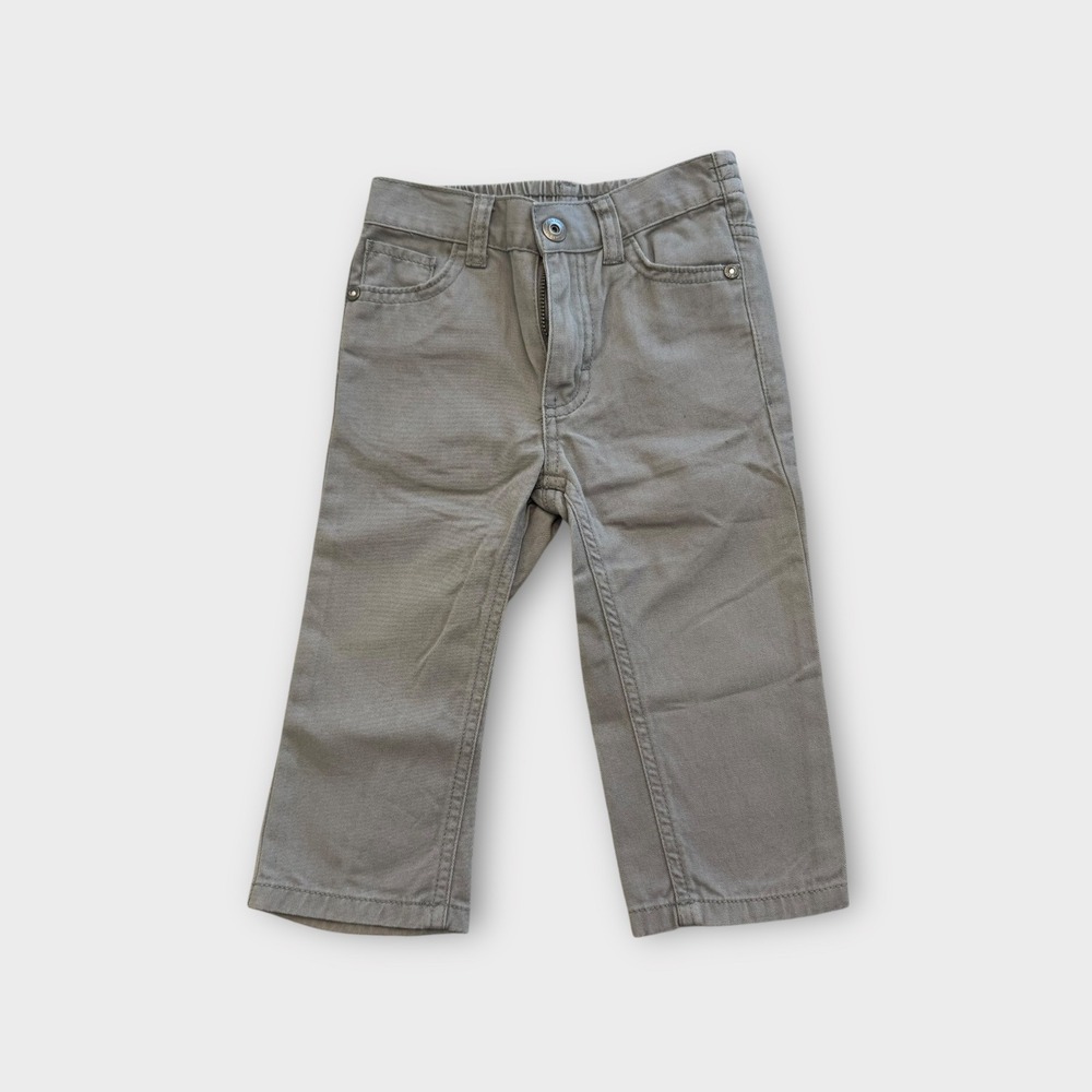 Calvin Klein Jeans Baby‎ Boy Pants 18M Gray Casual Elastic Waist Comfort